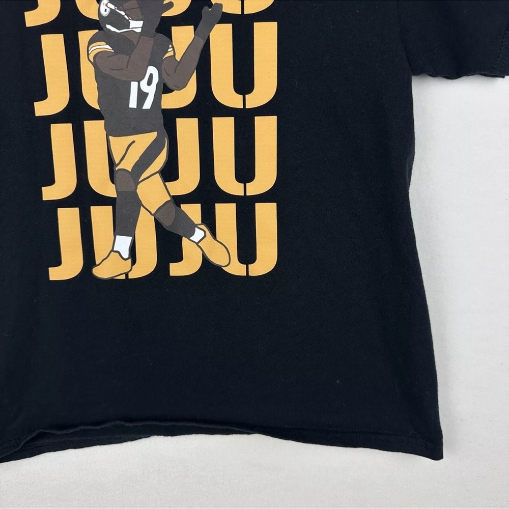 Pittsburgh Steelers JuJu Smith Schuster Graphic T Shirt Youth Medium Tee SS YM - Picture 9 of 12